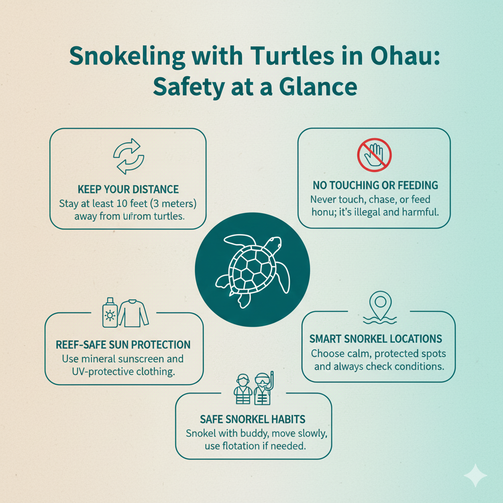 Snorkeling with Turtles in Oahu-1543