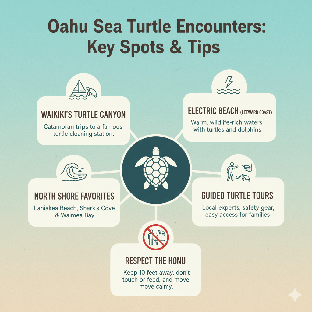 Turtles While Snorkeling in Oahu-12313