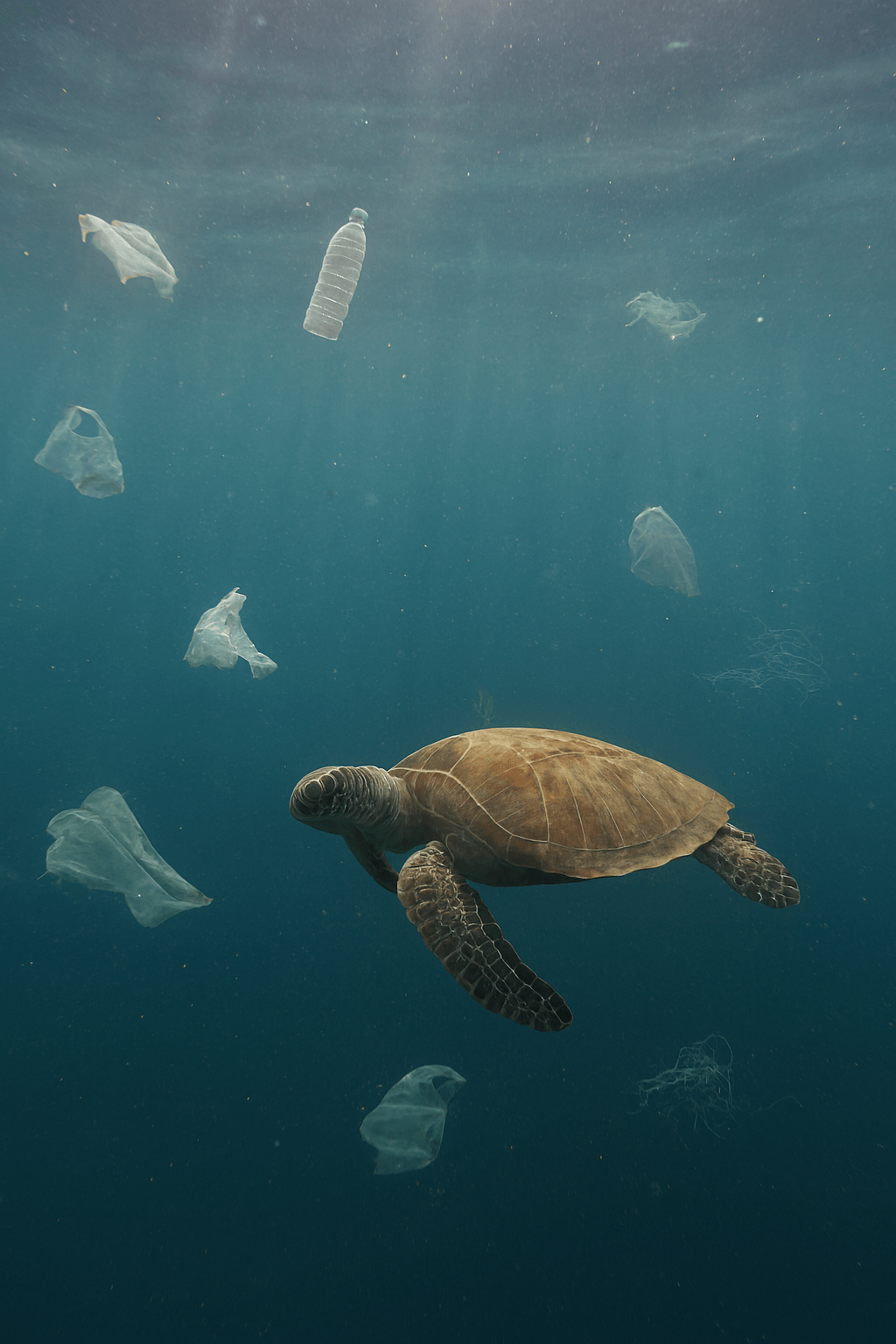 Explain how pollution affects marine life